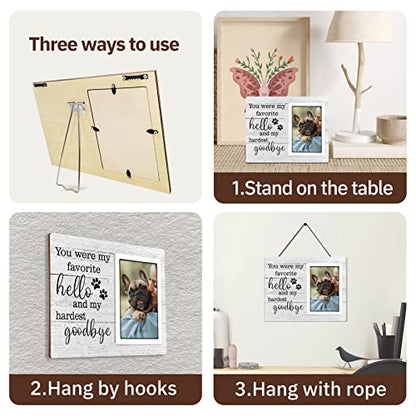 SteadStyle Dog Memorial Gifts for Loss of Dog, Pet Memorial Frame Fits 4X6 | Loss of Dogs Sympathy Gift, Pet Loss Memorial Remembrance Bereavement Gifts, In Memory of Dogs Sympathy Picture Frames - size: 4X6