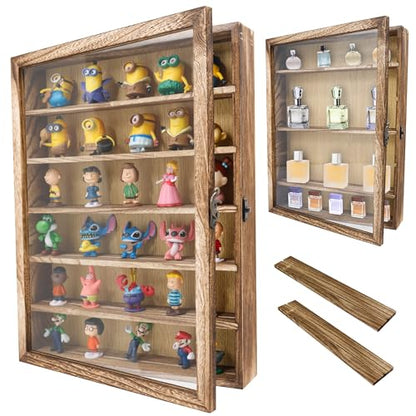 12x16 Shadow Box Frame with Removable Shelves,Collectible Display Shelves Case,Military Challenge Coin Display Case,Wood Shadow Boxes Display Cases for Keepsake,Pictures - color: Wood, size: 12*16