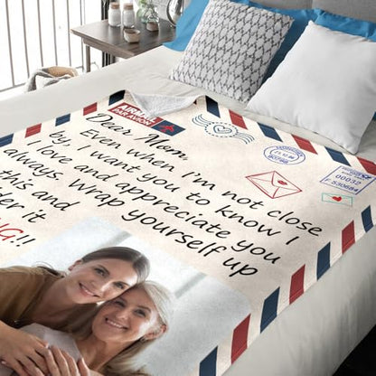Ship Next Day,Custom Blankets with Picture,Personalized Photo Blankets with Name,Gifts for Mom Dad,I Love You Gifts for Her Him,Customized Birthday Gifts for Momther Father from Daughter Son - color: Blanket 05 - Love