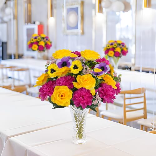2pcs Fall Cemetery Flowers for Grave Artificial Flowers for Cemetery Vase