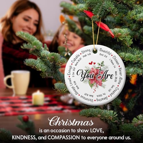 Christian Christmas Ornament Gifts for Women 2025, Faith-Based Ceramic Decor, Religious Ladies Gift Ideas, Home Decorations, Jesus Ornaments, Funny Birthday & Just Because Gifts for Her - style: Christian