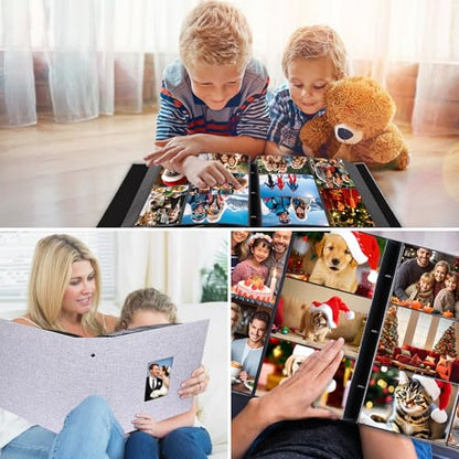 Extra Large Capacity 4x6 Photo Album, Holds 1000 Photos, Gray - color: Gray