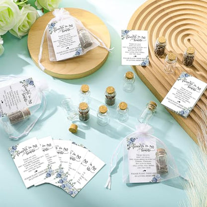 Tanlade 100 Set Funeral Favor Memorial Seed Packet for Guest, Rose - style: Rose