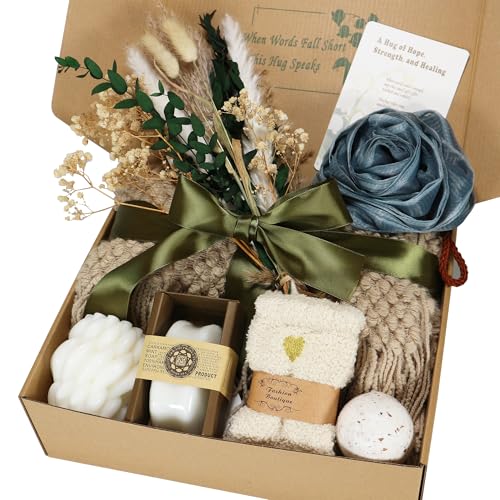Sympathy Gift Baskets-Sympathy Gifts for Loss of Loved one | Condolences Gift for Loss-with Large Size Blanket-Bereavement/grief /After surgery gifts, Miscarriage Gifts for Mothers
