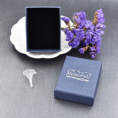 Cremation Jewelry for Pet Ashes Cylinder Urn Keyring Customize Memorial Locket Keepsake Keychain for Ash Holder - color: Silver