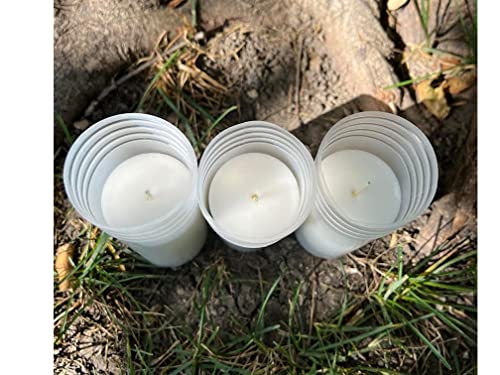 Inserts 3PACK Replacement Candle for Gravesite Remembrance Lantern Tombstone Candle Pack of 3