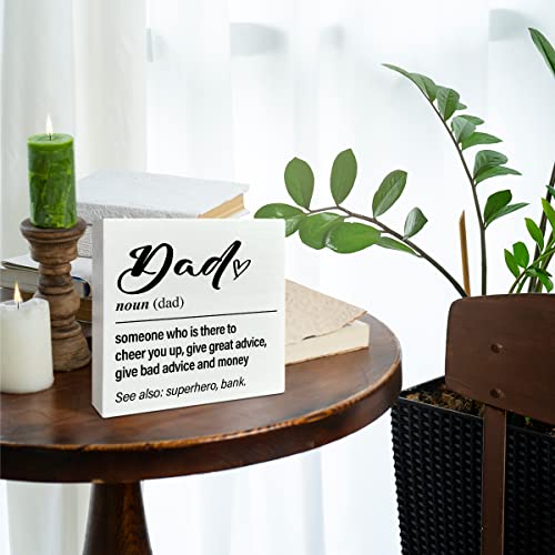 Dad Gifts from Daughter Son Kids, Funny Dad Gifts for Birthday Father's Day Christmas, Best Dad Ever Father Gifts, Someone Who Is There to Cheer You Up, Wooden Box Sign - color: A4