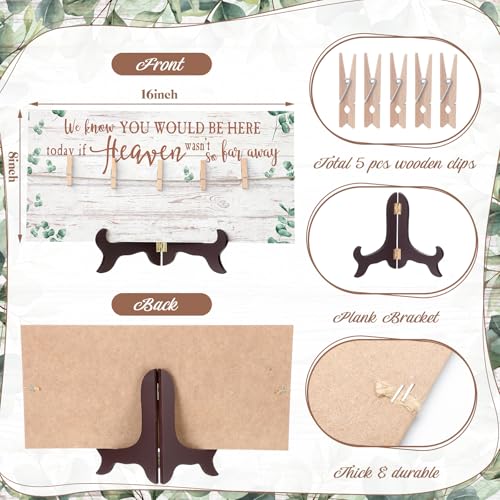 RattanView Wood Memory Sign 16 x 8 Inch in Loving Memory, Eucalyptus 4 - style: Eucalyptus 4