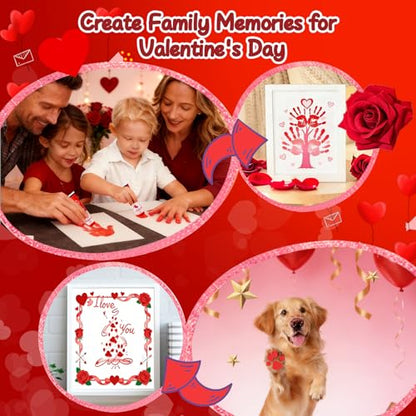 Baby Hand and Footprint Paint with Sponge Head, 2.54 fl oz, Non-Toxic & Acid-Free, Washable Baby Safe Paint for Newborn Keepsakes, Dog Nose & Paw Prints, Ideal New Mom Gift - Red - color: Red
