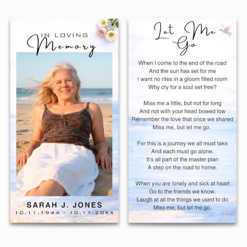 Funeral Cards | Personalized Holy Cards for Funeral, Memorial Services