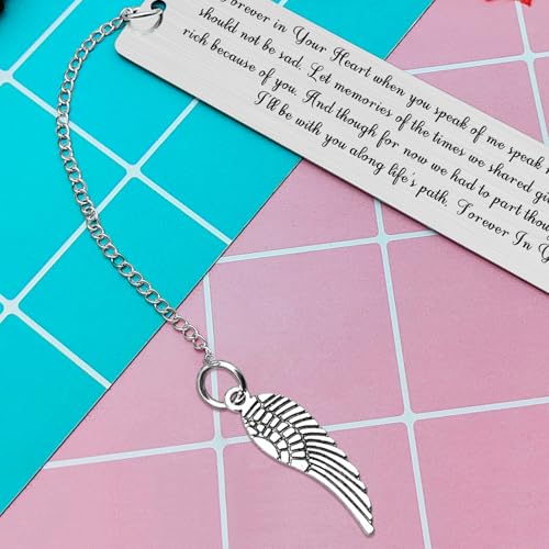 Memorial Bookmark Sympathy Gifts for Loss of Loved Mom Dad Grandma Grandpa Friend Bereavement Gift Ideas for Women Men Remembrance Keepsake Sorry for Your Loss Metal Book Marker