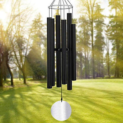 ASTARIN Large Wind Chimes Outdoor Deep Tone,Black - size: 45“ Black