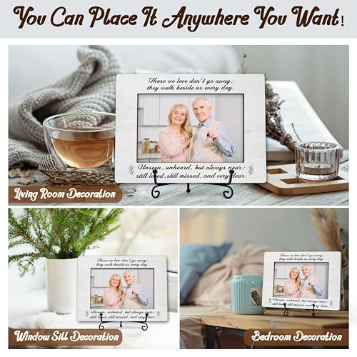 Memorial Photo Frame - Bereavement Wooden Tabletop Photo Frame With Stand - Sympathy Gifts - In Loving Memory