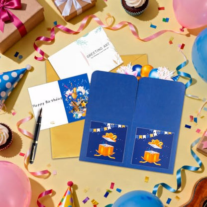 GREETING ART Happy 9th Birthday Pop Up Card for Girl Boy,9th Birthday Gift - color: 9th
