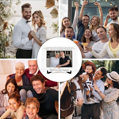 Memorial Picture Frame Gift, In Loving Memory of Loved One Gifts, Until We Meet Again Photo Frame for Loss Loved Ones Mother Father Grandma Grandpa Wife Husband -15 - color: Until We Meet Again