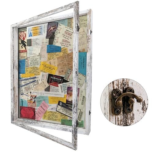 18x24 Extra Large Wedding Bouquet Shadow Box Display Case,White - color: White, size: 18*24