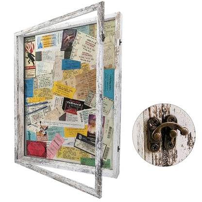 18x24 Extra Large Wedding Bouquet Shadow Box Display Case,White - color: White, size: 18*24
