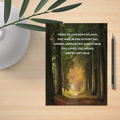 Andaz Press Jumbo Sympathy Card with Envelope, Sorry For Your Loss Card,They Walk Besides Us Every Day, Pet Loss, Condolences Card with Big Blank Space to Send to Friends, Family, 8.5" x 11", 1-Pack - color: They Walk Besides Us Every Day