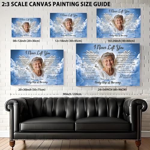 KiKiLuna Personalized Memorial Photo Canvas Wall Art - color: Design 10