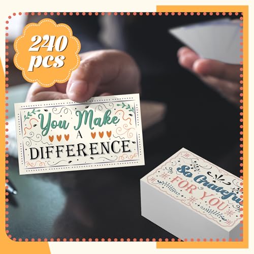 Yeaqee Employee Appreciation Cards Kudos Notes Motivational Blank,Drawing - style: Drawing
