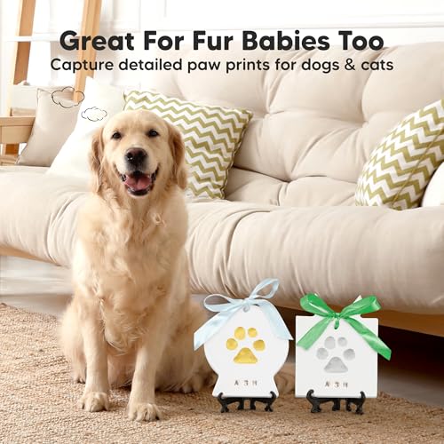 Baby Hand and Footprint Kit, Personalized Baby Christmas Ornament(Presents) - color: Trove, Presents