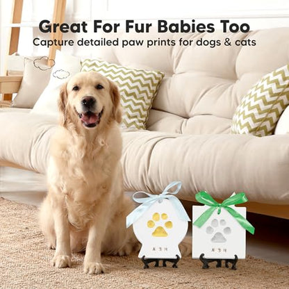 Baby Hand and Footprint Kit, Personalized Baby Christmas Ornament(Presents) - color: Trove, Presents