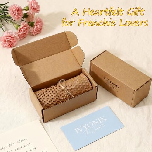French Bulldog Dog Hair Collector Keychain, Frenchie Fur Keepsake - color: black