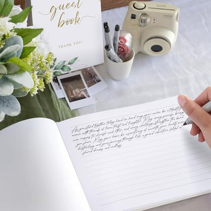 1DOT2 Wedding Guest Book, Personalized 2026 Year, Beige - color: Beige, size: With Year/2026