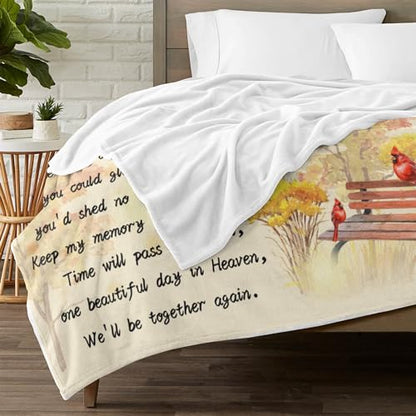 Custom Memorial Blanket with Picture Personalized Sympathy Remembrance Condolences Bereavement Gifts Sympathy Gifts for Loss of Loved One Mother Dad Grandma Grandpa Sister Daughter Friend - color: Design11