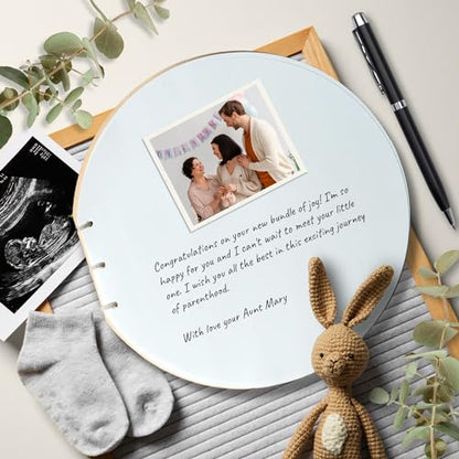 Mikito Elegant Wedding Guest Book – Ideal Baby Shower Guest Book, Memorable for Birthdays & Graduations – Classic Guestbook for Wedding Celebrations - Polaroid Guest Book - style: Classic Guestbook
