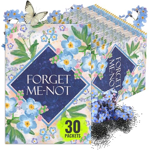 Seed Needs Forget Me Not Seed Packet Gift Favors for Memorial Services