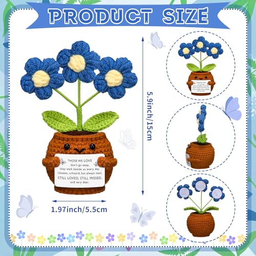 Janinka Sympathy Gift Loss of Loved One,Dark Blue Daisy,Those We Love - color: Dark Blue Daisy, style: Those We Love