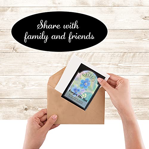 200 Pcs Funeral Favors Forget Me Not Memorial Seed Packets - 200 Individual Seed Packets - Celebration of Life - Recuerdos de Difuntos para DAR En UNA Misa - size: 200 Pack