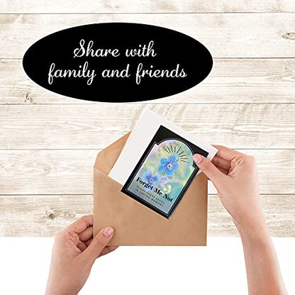 200 Pcs Funeral Favors Forget Me Not Memorial Seed Packets - 200 Individual Seed Packets - Celebration of Life - Recuerdos de Difuntos para DAR En UNA Misa - size: 200 Pack