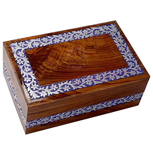 Handmade Rosewood Cremation Urn for Human Ashes Adult, Wooden Funeral Urn Box with Floral Border Engraving, Memorial Ashes Storage Keepsake, X-Large 11 x 7.25 x 4.5 in, 260 lbs, Whitewashed - color: Silver Border, size: X-tra Large: 11" x 7.25" x 4.5" - 2