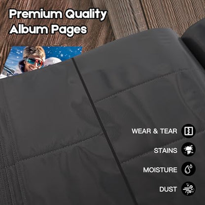 Extra Large Capacity 4x6 Photo Album, Holds 1000 Photos, Beige - color: Beige