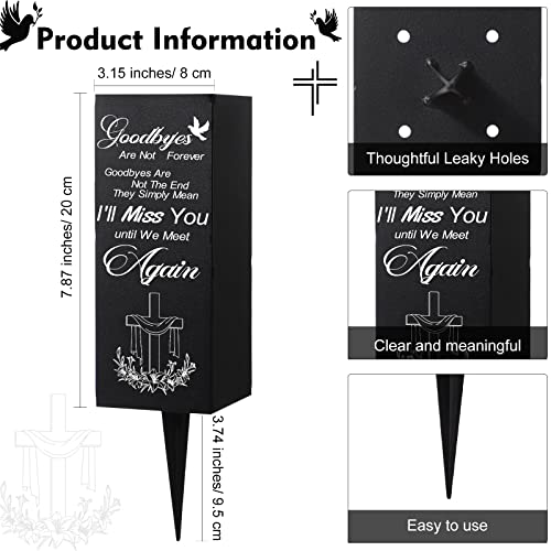 Geosar Cemetery Vases for Grave, I'll Miss You - style: I'll Miss You