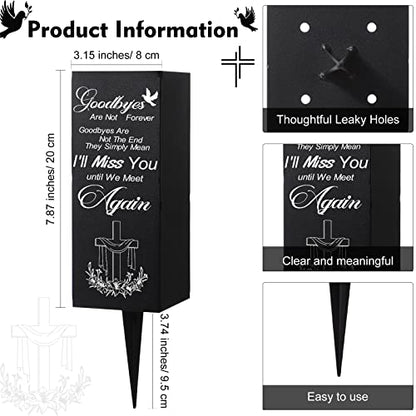 Geosar Cemetery Vases for Grave, I'll Miss You - style: I'll Miss You