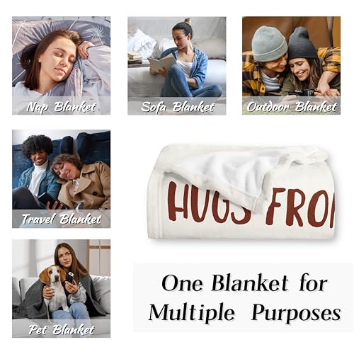 Memorial Sympathy Gifts for Loss of Loved One, Memorial Gifts for Loss of Mom/Dad, Bereavement Gift, in Memory of Loved One Gift, Hug from Heaven Blanket 60"x50"