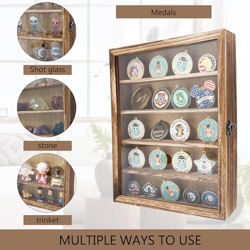 11x14 Shadow Box Frame with Removable Shelves,Collectible Display Shelves Case,Military Challenge Coin Display Case,Wood Shadow Boxes Display Cases for Keepsake,Pictures - color: Wood, size: 11*14