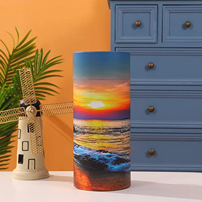 Ocean Sunset Scattering Urn – Biodegradable Scatter Tube for Ashes - Cremation Urn for Adult Ashes (Large) - size: Large