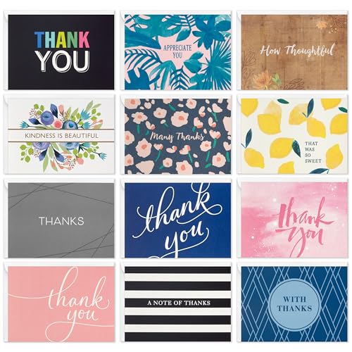 Hallmark Bulk Thank You Cards, 48-Pack (Baby Shower, Birthday, Graduation) - color: 48 Cards - Assorted Designs
