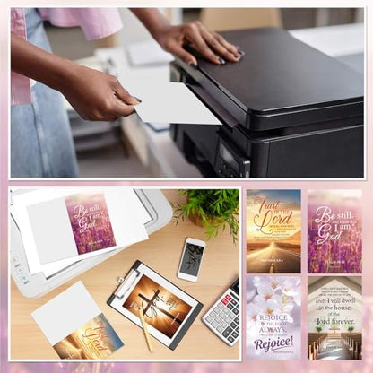 50 Pcs Church Bulletins Paper Bulk Package of 10 Styles 8.5 x 11 Church Worship Bulletins Gospel Tracts Welcome The Congregation Cards Bible School Study Supplies for Share Church Information