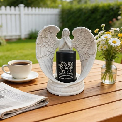 Small Keepsake Urns for Ashes - Small Keepsake Urn with Angel Wings, Pet & Human Ashes Container, Memorial Statue Gift for Mom/Grandma/Women/Dad/Grandpa (Mother-Tree of Life and Butterfly) - color: Mother-tree of Life and Butterfly