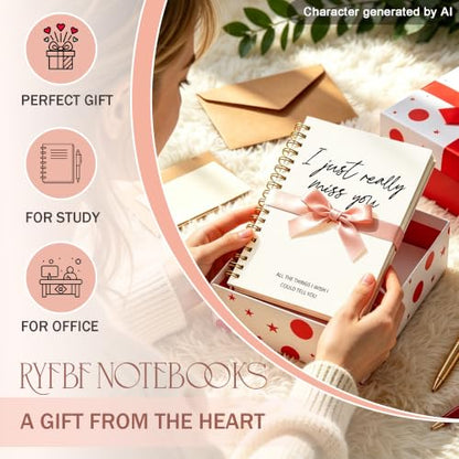 Grief Gifts Miss You Journal for Women Men, 5.5x8.3in | Memorial Sympathy Gifts Notebook for Loss One, I Just Really Miss You Condolences Gift Hardcover Notebook - color: Miss You