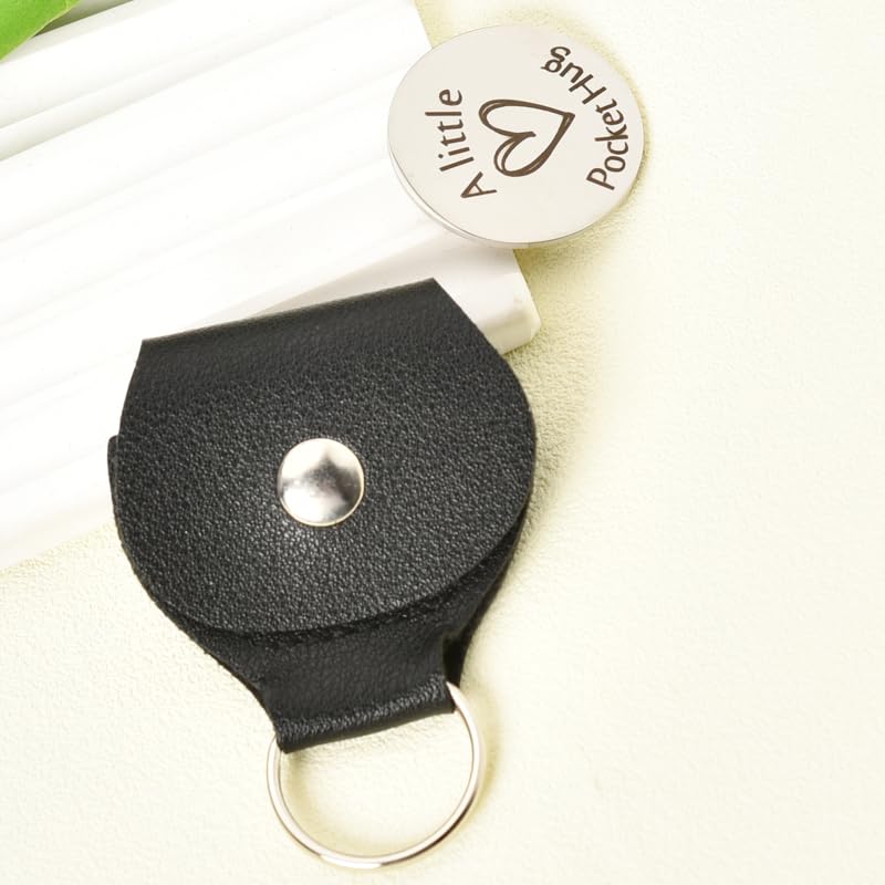Pocket Tokens Inspirational Gifts for Granddaughter Daughter Birthday Gift for Niece Mom Sister Encouragement Gifts for Women Teen Girls You Are Loved Keychain Engraved Double Sided - color: You Are Loved