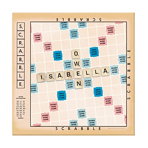 Let's Make Memories Personalized SCRABBLE Wall Art Canvas - Home Decor - For the Couple Engagement Wedding Anniversary Love - Unframed - 16x16 - color: Scrabble Couple - 16x16"