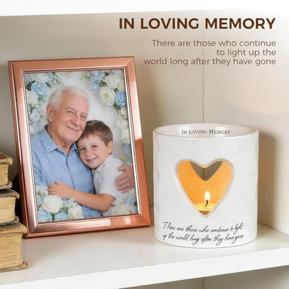 Ceramic Bereavement Votive Candle Holders Gifts (with 10 Tealight Candles) - color: Jtaxtc-01