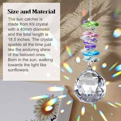 Sympathy Gift for Loss of Loved Ones, Grief Memorial Suncatcher Ornament | Miscarriage Gifts for Mothers, Bereavement Crystal Ornament with Card, Sorry for Loss of Dad Mom Gift, Heart Shaped Design - style: Sympathy Gift