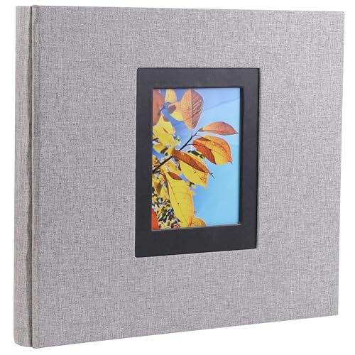 Linen Hardcover Photo Album 4x6 600 Photos,Fabric Large Photo Book,Grey - color: Grey, size: 600Photos